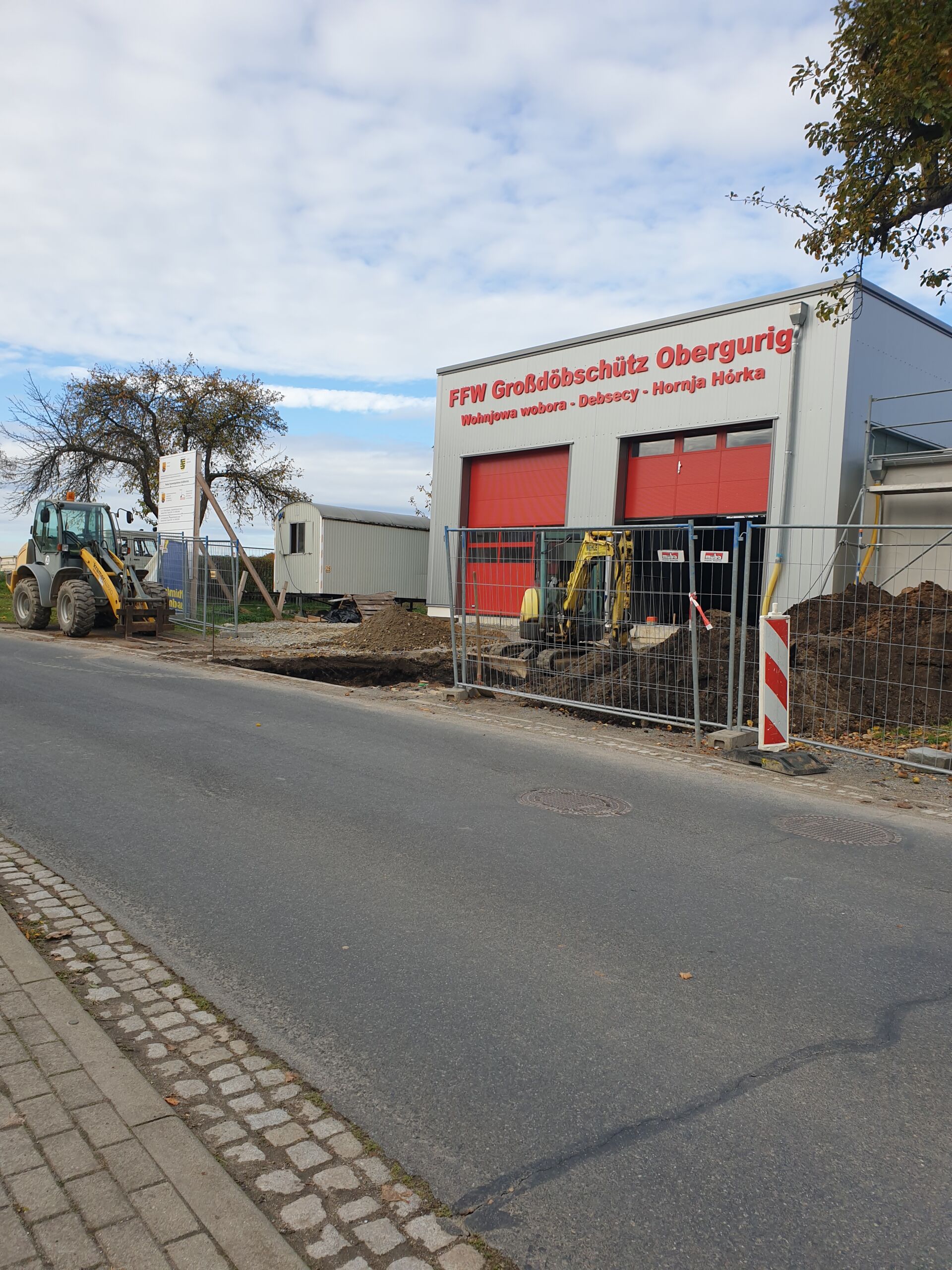 Neubau Feuerwehrgerätehaus Großdöbschütz Außenansicht